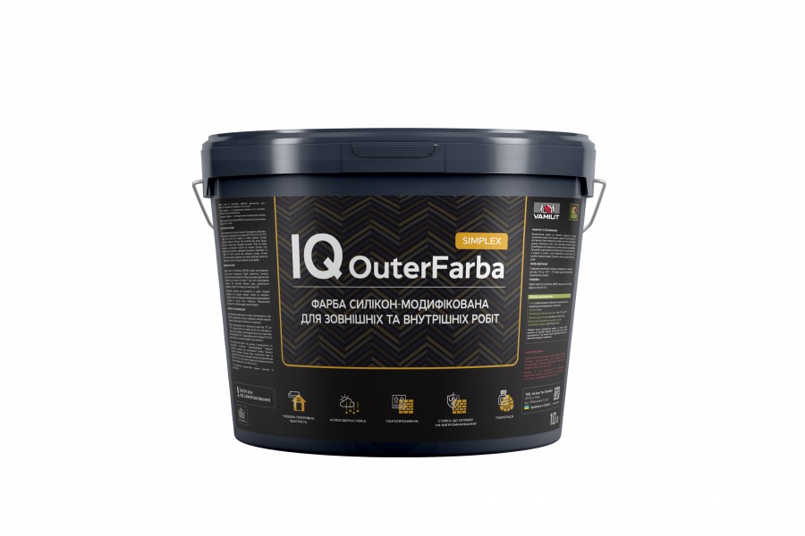 Фарба фасадна силікон-модифікована VAMIUT IQ OuterFarba SIMPLEX